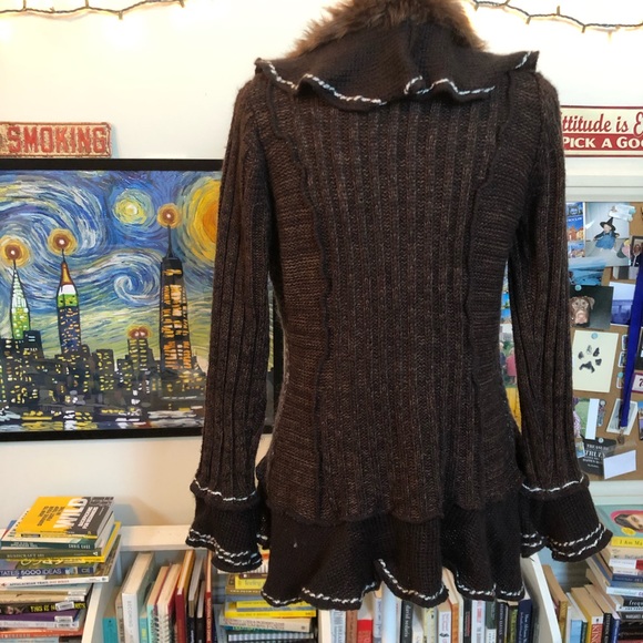 🌿 Sioni Faux-Fur Cardigan - Picture 3 of 4